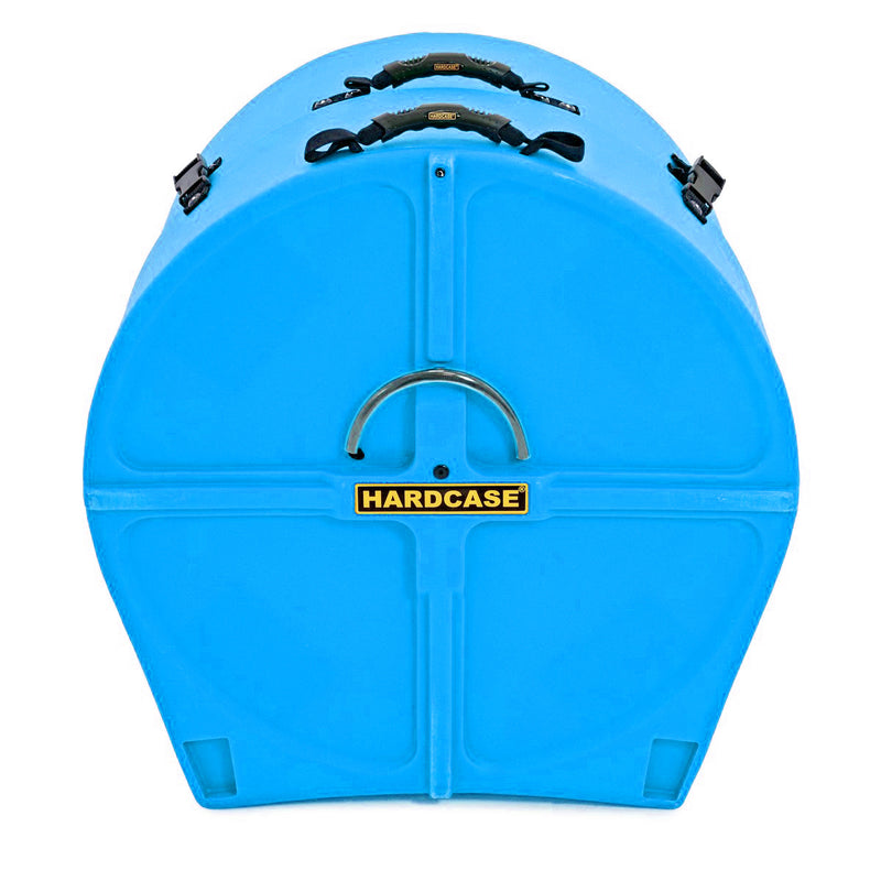 Hardcase HNP22BLB 22" Bass Drum Case with Wheels and Pull Handle (Light Blue)