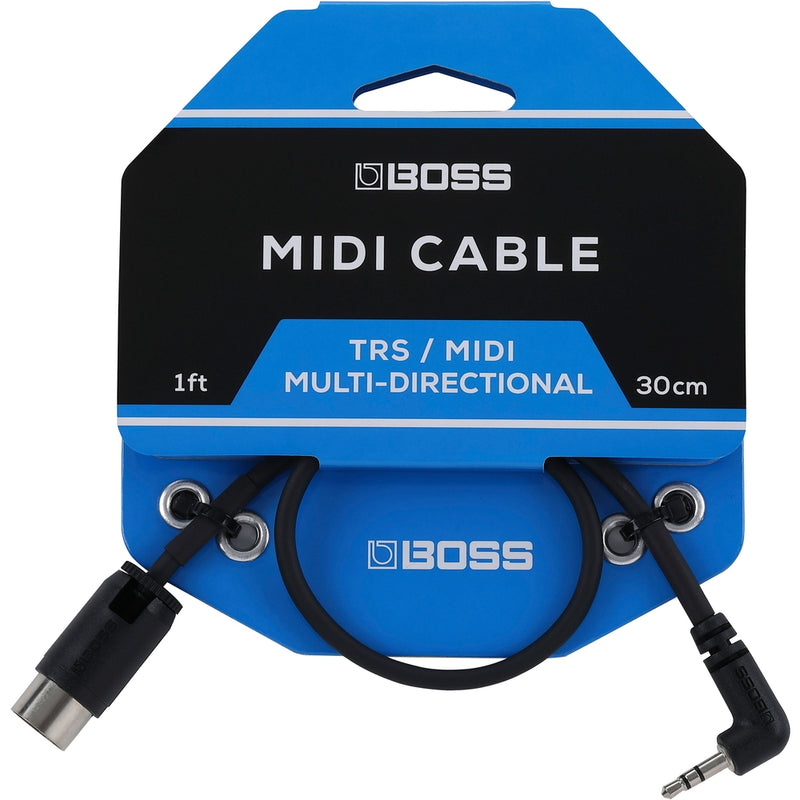 BOSS BMIDI-1-35 MIDI CABLE - MIDI-TRS 1 FT.