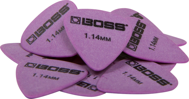 Boss BPK-12-D114 Delrin médiators pour guitare EX Heavy 1,14 mm 12 pièces