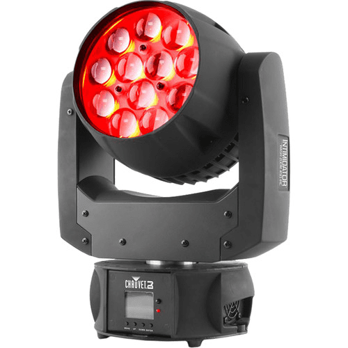 Chauvet Intimidator Wash Zoom 450 Irc Feature-Packed Compact Moving Head Wash Fitted With 15 W Quad-Color Rgbw Leds - Red One Music