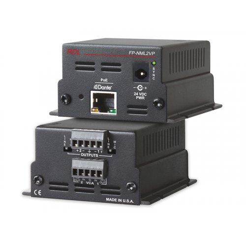 RDL FP-NML2VP Interface Dante vers MIC/Ligne avec VCA et POE