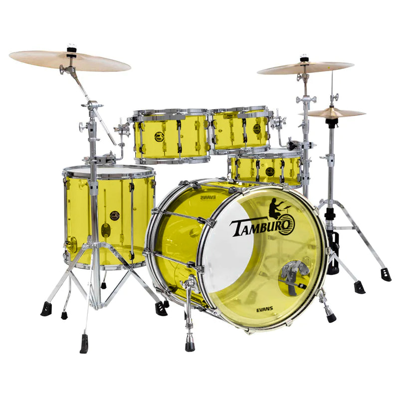 Tamburo TB VL522YW Volume Series Série 5 pièces Socle sans couture-acrylique avec tambour et tambour de 22 "- Jaune