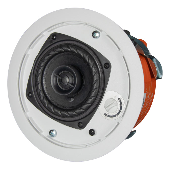 SoundTube CM42-EZs-II 2-way In Ceiling Speaker w/Short Can - 4" (White)