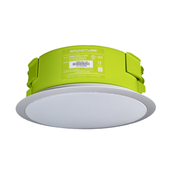 SoundTube CM62-EZs-II 2-way In Ceiling Speaker w/Short Can - 6" (White)