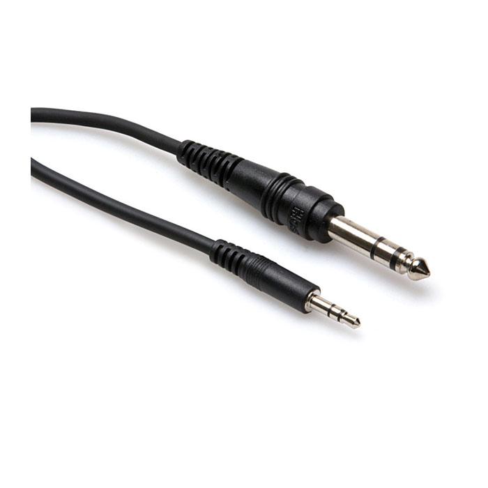 Hosa Cms-110 10 10 Foot - Stereo Cable - 35 Mm To 14 Inch Trs - Red One Music