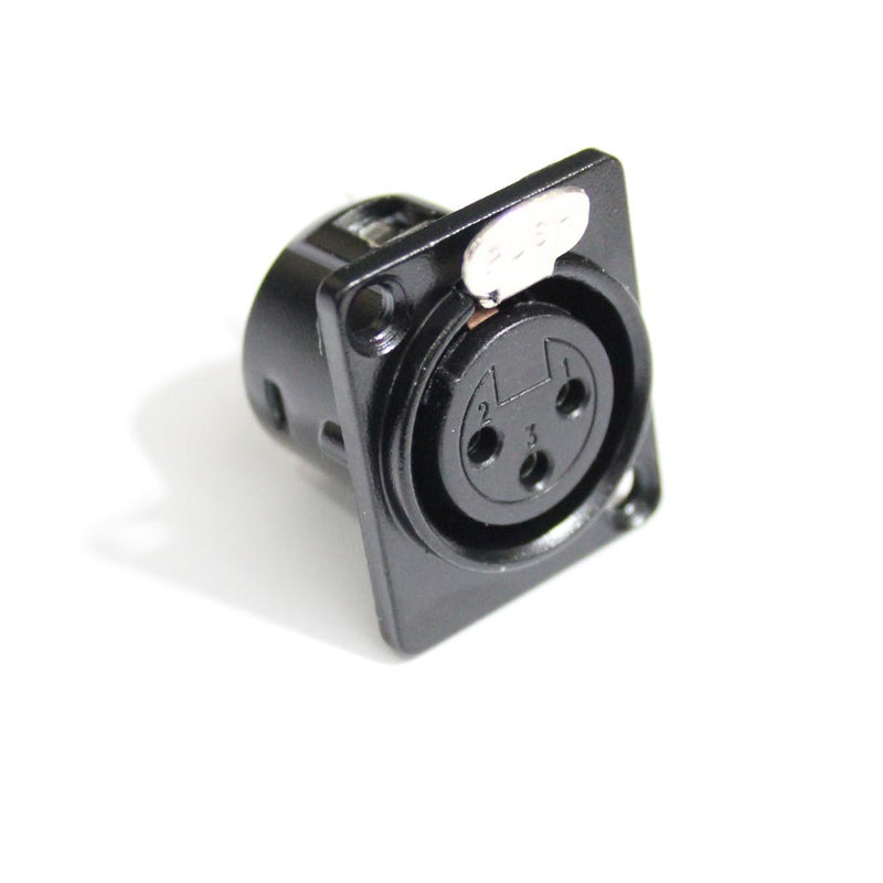 ProX XC-XLRF-PANEL Panel Mount XLR-3 PIN Female Black