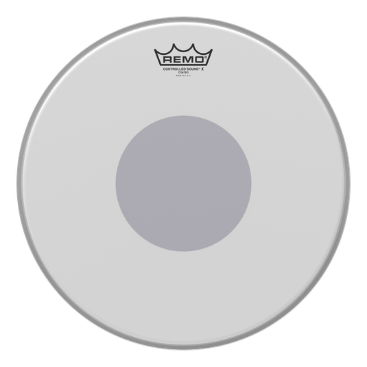 CX-0114-10 Remo 14 inch Controlled Sound X Coated Black Dot Snare Drumhead - Red One Music