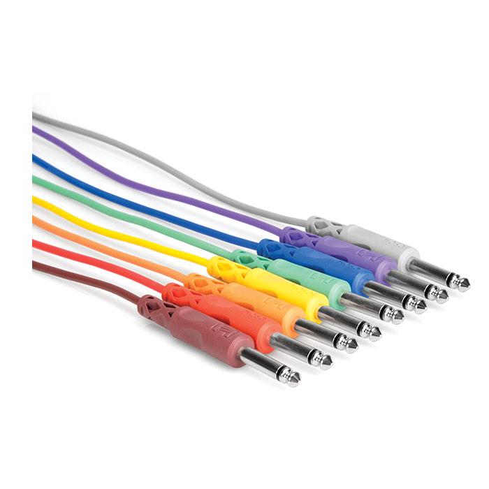 Hosa Cpp-845 15 8X 15 Foot Unbalanced Patch Cables 14 Inch - 14 Inch - Red One Music