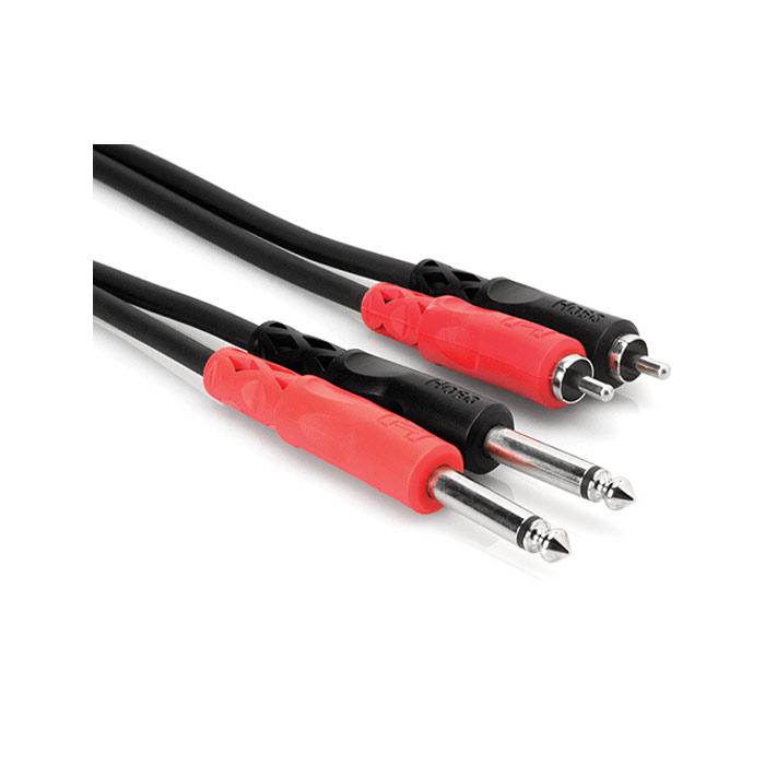 Hosa Cpr-203 10 10 Foot - Stereo Cable - Dual14 Inch Todualrca - Red One Music