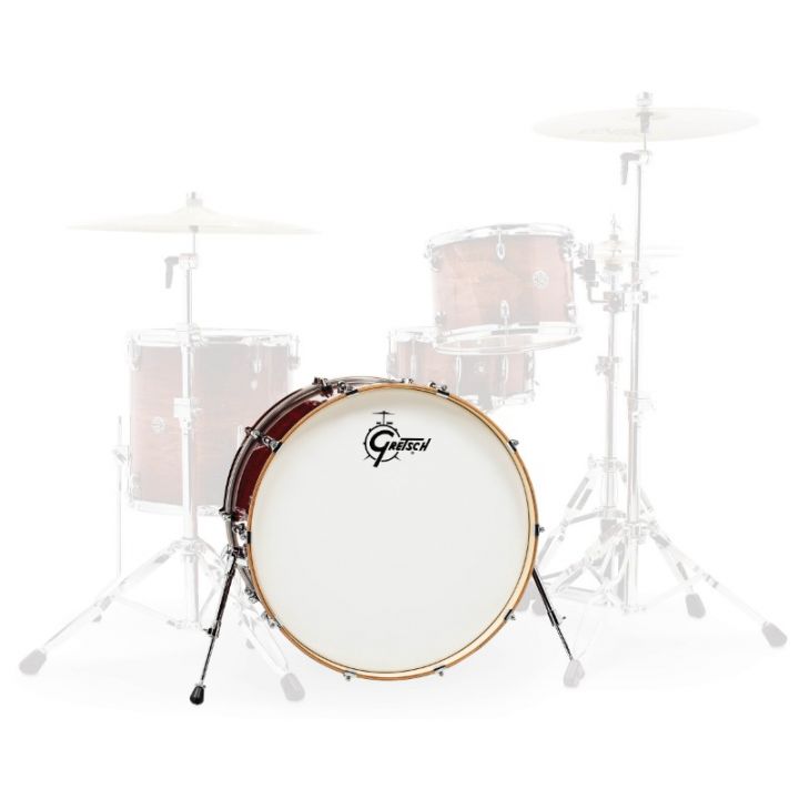 Gretsch Drums CC2-1424B-GCB Catalina Club Bass Drum (Gloss Crimson Burst) - 24" x 14"