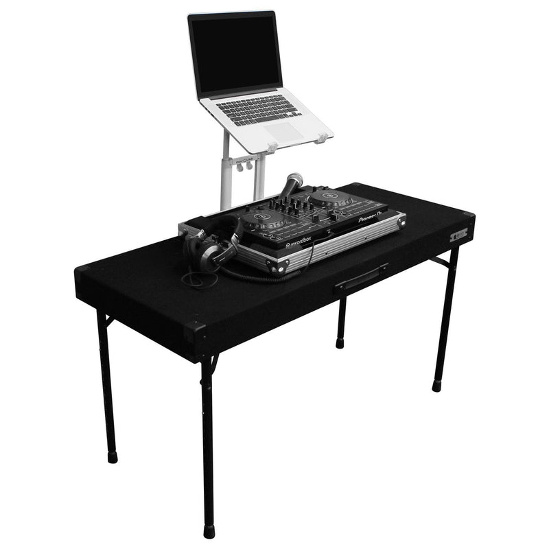 Odyssey CTBC2048 - Height Adjustable 48″ x 20″ Work Surface Carpet DJ Table