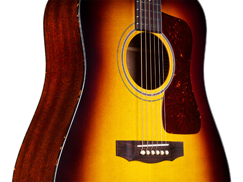Guild USA D-40 Traditional ATB - Guitare acoustique Dreadnought - Antique Burst Nitro