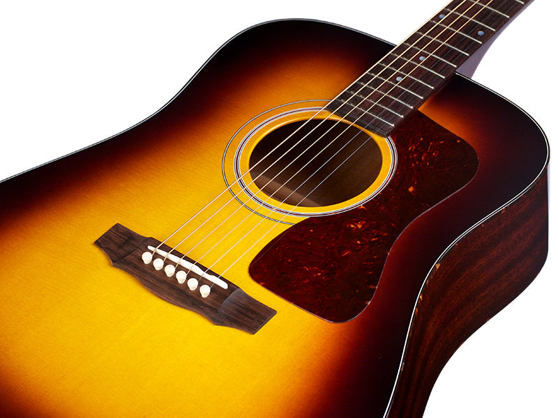 Guild USA D-40 Traditional ATB - Guitare acoustique Dreadnought - Antique Burst Nitro