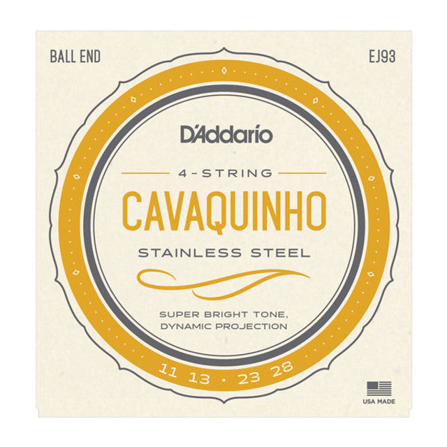 D'Addario EJ93 Stainless Steel Wound Cavaquinho Strings