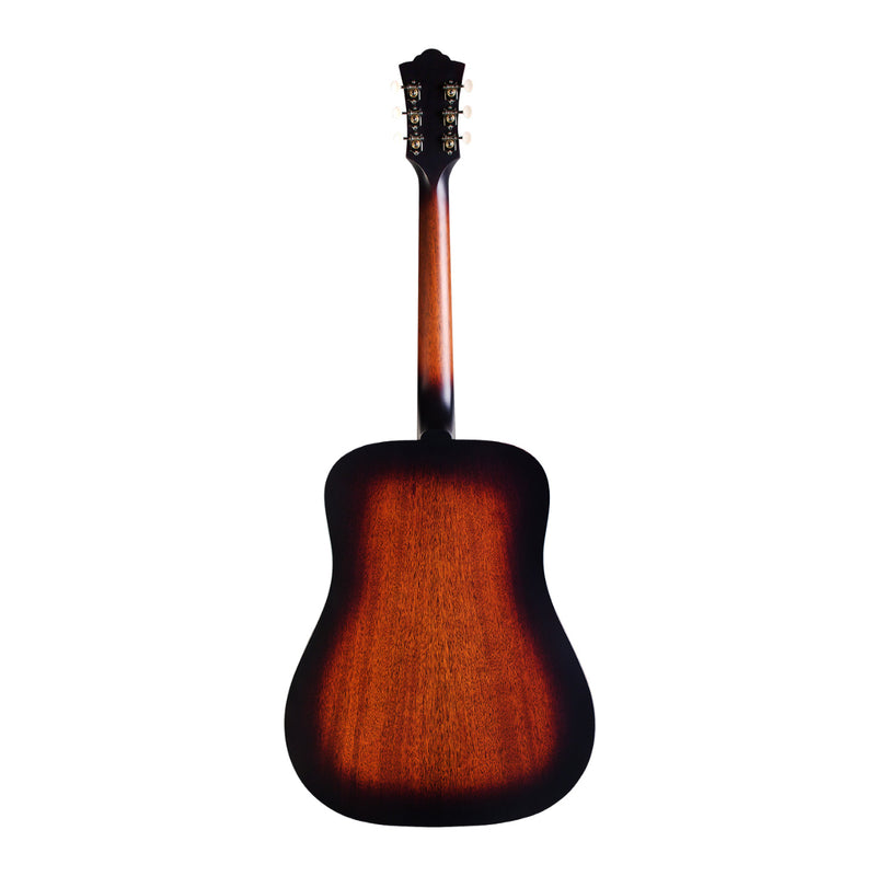 Guild USA D-20 VSB - Dreadnought Acoustic Guitar - Vintage Sunburst Satin