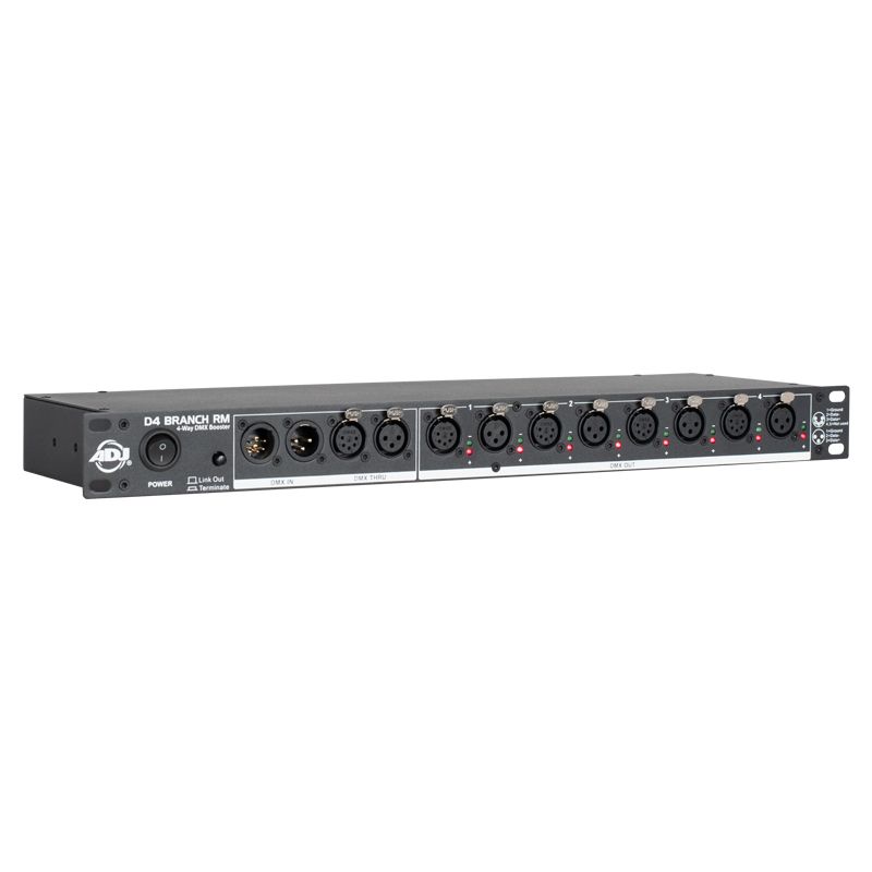 American DJ D4-BRANCH-RM Distributeur/Booster DMX 4 voies