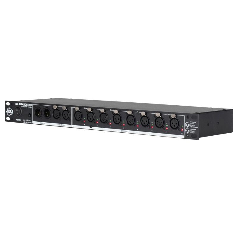 American DJ D4-BRANCH-RM Distributeur/Booster DMX 4 voies