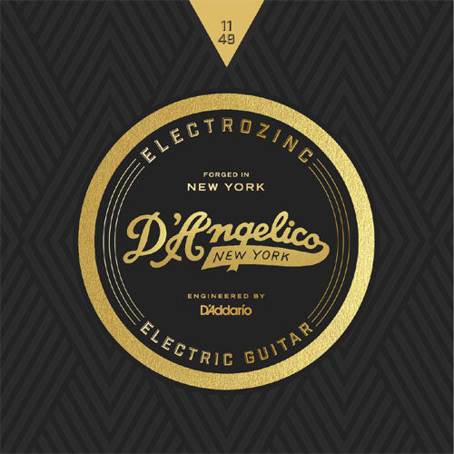 D'Angelico DAR1149 Electrozinc Rock Electric Guitar Strings 11-49 - Red One Music