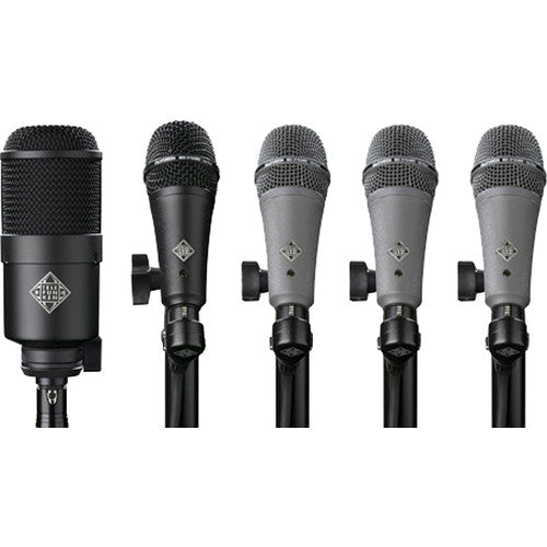 Telefunken DD5 Dynamic Microphone System for Drum Kits (5 Mics) - Red One Music