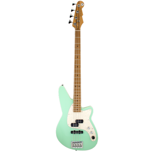 Guitare basse électrique Reverend DECISION P avec micros personnalisés de style PJ - Oceanside Green