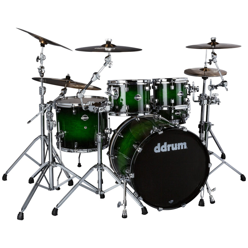 DDrum Dominion DM-ASH-522-GB Pack de 5 coques Dominion en bouleau avec placage en frêne Greenbust