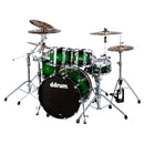DDrum DOMINION Birch 5-Piece Shell Pack With Ash Veneer (Green Bust)
