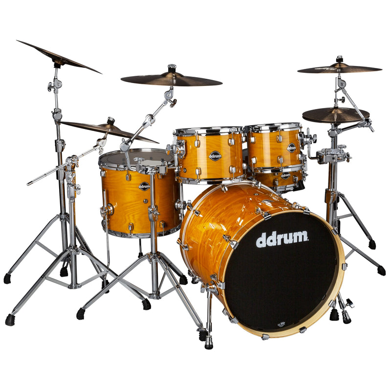 DDrum Dominion DM-ASH-522-GN Pack de 5 coques en bouleau Dominion avec placage en frêne brillant naturel