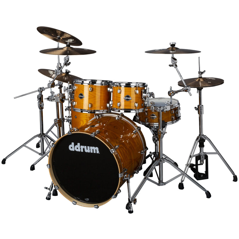 DDrum Dominion DM-ASH-522-GN Pack de 5 coques en bouleau Dominion avec placage en frêne brillant naturel