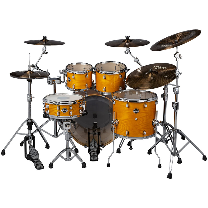 DDrum Dominion DM-ASH-522-GN Pack de 5 coques en bouleau Dominion avec placage en frêne brillant naturel