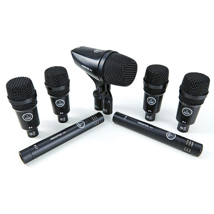 AKG Drum Set Session 1 High Performance Drum Microphone Set - Red One Music
