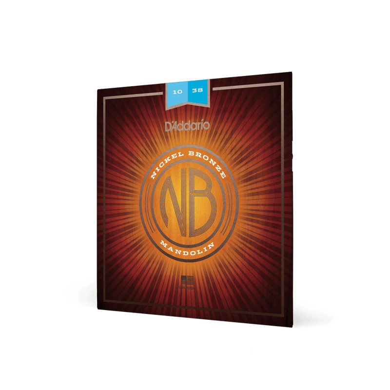 D'Addario NBM1038 Cordes de mandoline en bronze nickelé 10-38