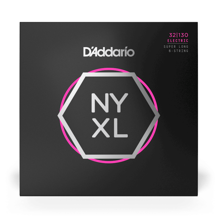 D'Addario NYXL32130SL NYXL Cordes de basse électrique Super Long Scale 6 cordes 32-130