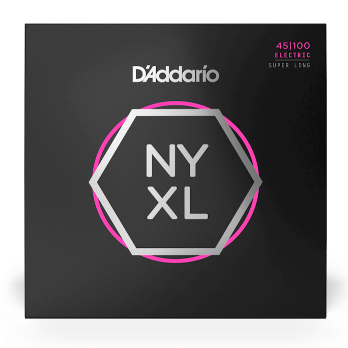 D'Addario NYXL45100SL NYXL Cordes de basse électrique Super Long Scale Regular Light 45-100
