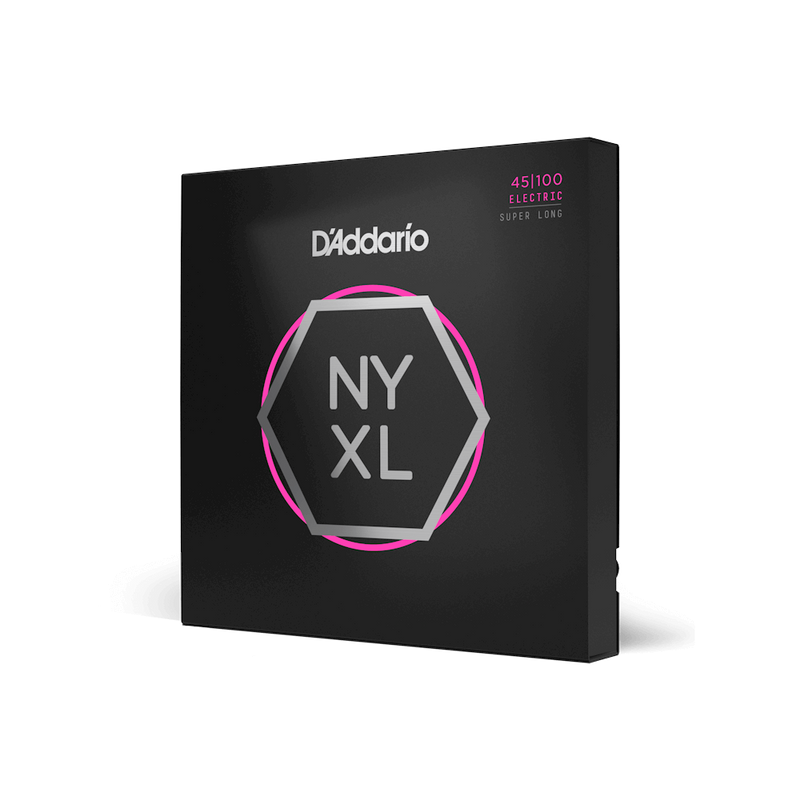 D'Addario NYXL45100SL NYXL Cordes de basse électrique Super Long Scale Regular Light 45-100