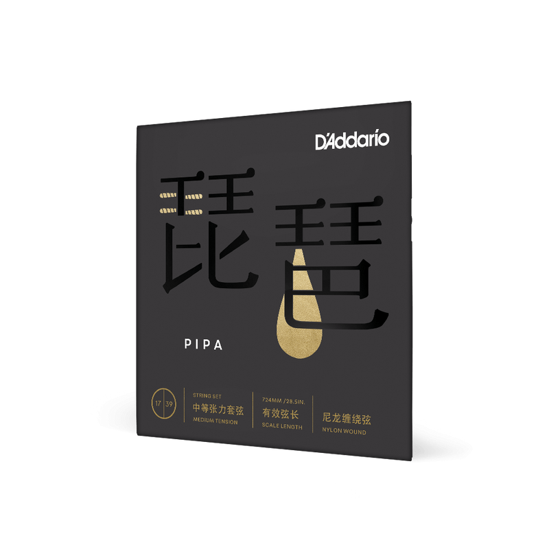 D'Addario PIPA01 Cordes de pipa tension moyenne 17-39