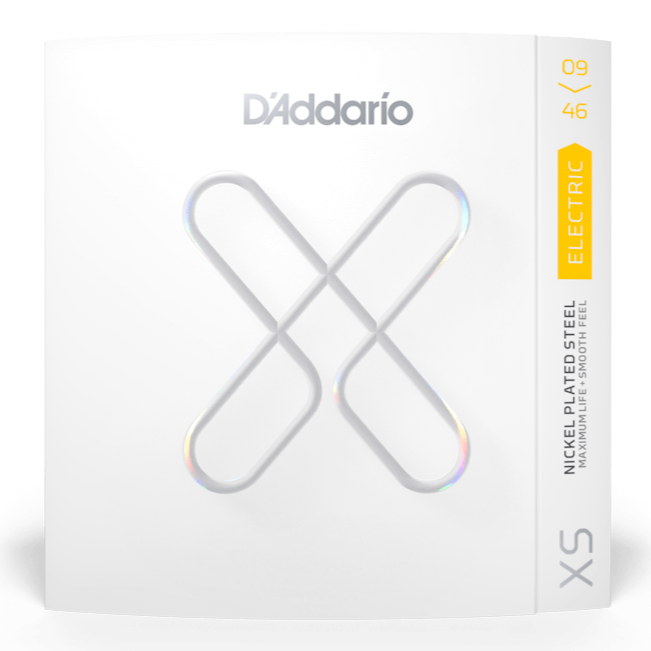 D'Addario XSE0946 3-Pack XS cordes de guitare électrique en acier nickelé 09-46
