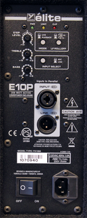 Yorkville E10P Elite Series - 10 pouces 1 pouce - Haut-parleurs 350 watts