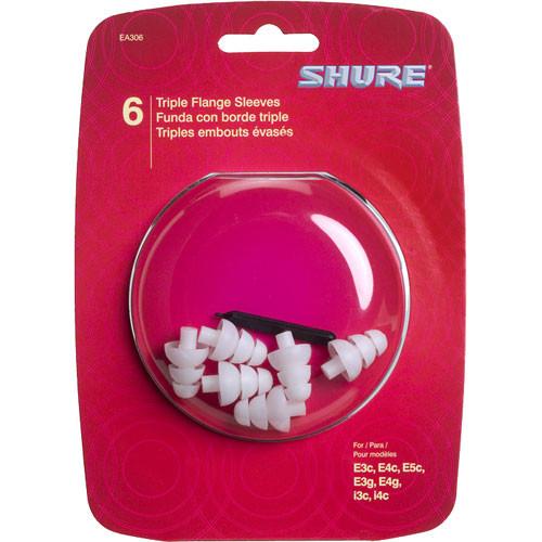 Shure Eatfl1-6 Triple Flange Sleeves 3 Pair - Red One Music