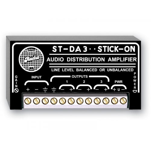 RDL ST-DA3 Line Level Distribution Amplifier 1x3