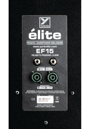 Enceinte passive Yorkville EF15 Elite Series - 15"