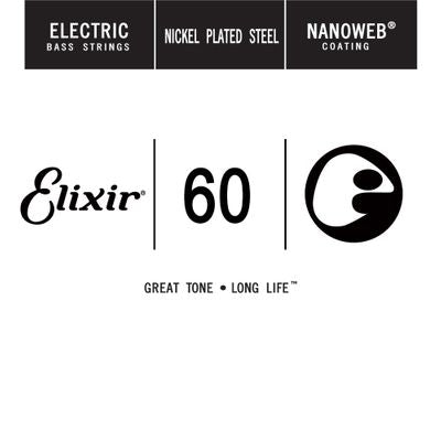 Elixir 15360 Nanoweb Coated Electric Bass String - .060