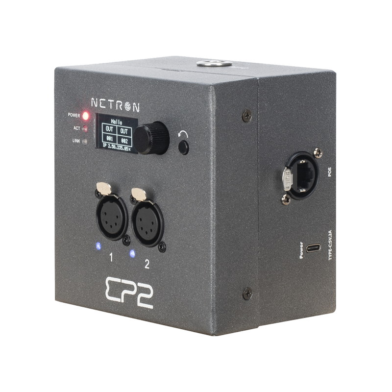 Passerelle Ethernet vers DMX Obsidian EP2 avec 2 ports compatibles RDM