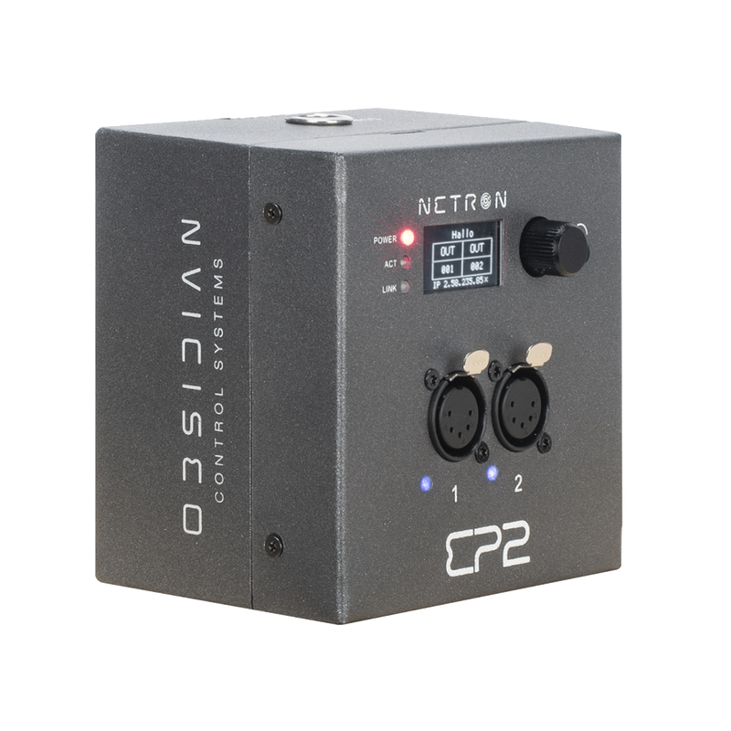 Passerelle Ethernet vers DMX Obsidian EP2 avec 2 ports compatibles RDM