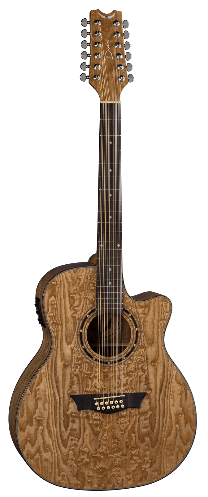 Dean EXOTICA QUILT ASH 12 Strings Acoustic Electric Guitar (Natural)