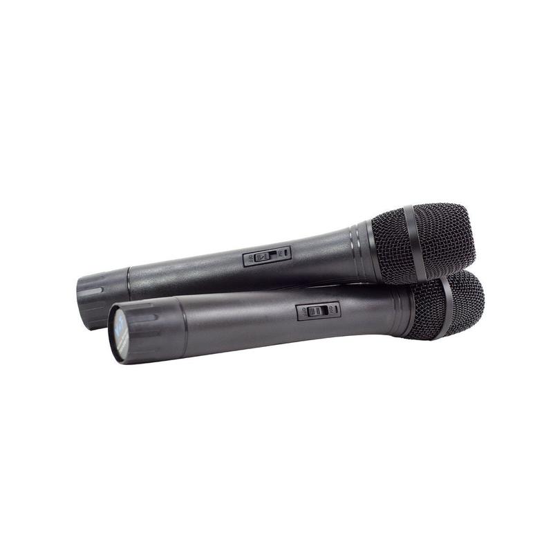 Gemini ES-15TOGO Haut-parleur de sonorisation actif mobile alimenté par Bluetooth avec 2 microphones sans fil, crête de 800 W - 15"