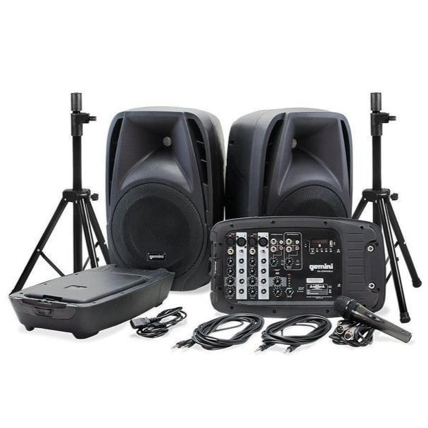 Gemini ES-210MX-BLU-ST Portable PA System Pack