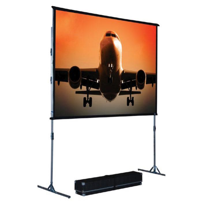 The Screen Works Ezii6X8C 6X8 Foot Ez-Fold Single-Tube Screen - Red One Music