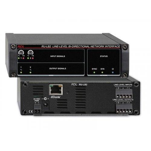 Interface Dante bidirectionnelle de niveau ligne RDL RU-LB2