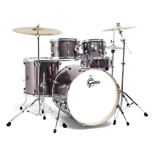 Gretsch Drums GE4E825GS Kit énergétique avec kick de 22", matériel - Acier gris