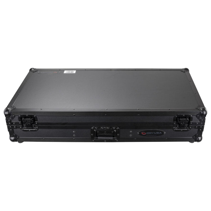 Odyssey FZ10CDJWXDBL Black Extra Deep 10″ Format DJ Mixer and Two Large Format Media Players Coffin Flight Case